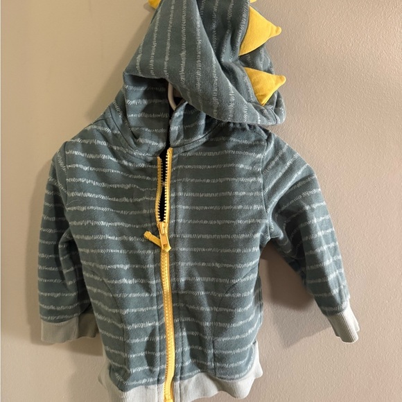 Tommy Bahama Green and Yellow Dinosaur Hoodie - Picture 4 of 6